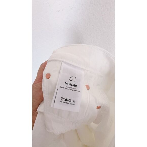 MOTHER The Insider Crop Step Fray Jeans FAIREST OF THEM ALL 31” - Picture 14 of 14